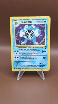 Poliwrath - 15/130 - Holo Rare Base Set 2 - Pokemon Card - MP - Image 1