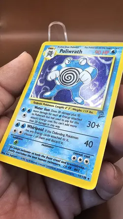 Poliwrath - 15/130 - Holo Rare Base Set 2 - Pokemon Card - MP - Image 4