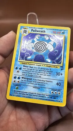 Poliwrath - 15/130 - Holo Rare Base Set 2 - Pokemon Card - MP - Image 5