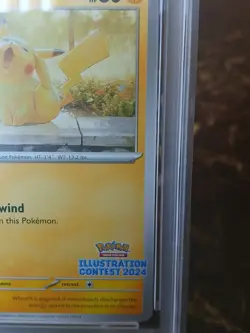 Pikachu 214 Illustration Contest 2024 SVP English Promo Holo PSA 10 - Image 3