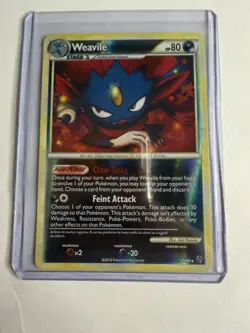 Pokemon TCG Weavile 25/90 Undaunted Reverse Holo Rare NM! - Image 1