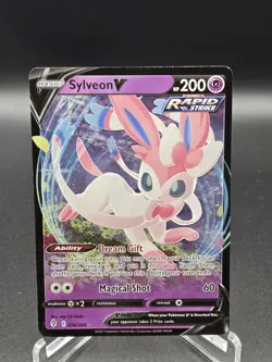 Pokemon TCG Sylveon V #074/203, Evolving Skies, Ultra Rare, Near Mint Condition - Image 1