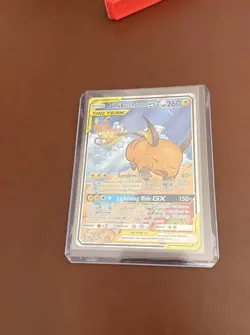 Pokemon Raichu and Alolan Raichu GX Tag Team Alt Art Card 221/236 Unified Minds - Image 1