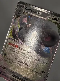 2026 POKEMON TCG CINCCINO EX 73 MEGA EVOLUTION CHAOS RISING DOUBLE RARE HOLO NM - Image 3