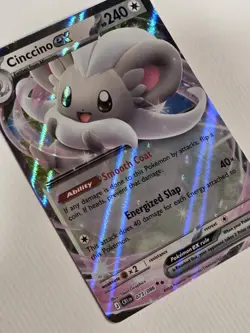 2026 POKEMON TCG CINCCINO EX 73 MEGA EVOLUTION CHAOS RISING DOUBLE RARE HOLO NM - Image 4