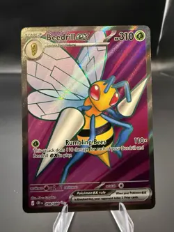 Beedrill ex 098/086 Mega Evolutions - Chaos Rising Pokemon TCG - Image 1