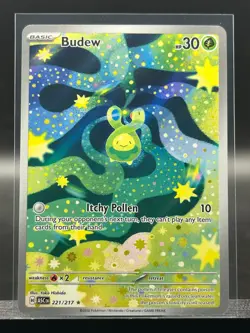 2026 Pokemon ME: Ascended Heroes Budew 221/217 Illustration Rare IR - Image 1