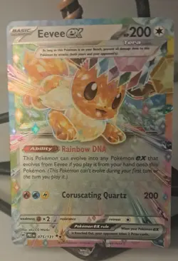 Pokemon TCG Eevee ex 075/131 Double Rare Prismatic Evolutions Holo - Image 1