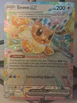 Pokemon TCG Eevee ex 075/131 Double Rare Prismatic Evolutions Holo - Image 2