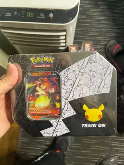 Pokemon TCG 25th Anniversary Celebrations Tin Lance's Charizard V - SEALED 820650809880 - Image 1