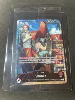 One Piece Shanks PSA Promo Card Exclusive OP09-001 Sealed - Image 1