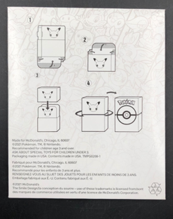 2021 POKEMON 25th Anniversary McDonald’s Happy Meal Booster Pack Toy 1 *NEW* - Image 2