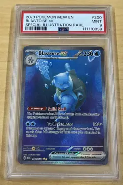 PSA 9 Blastoise ex #200 Scarlet & Violet 151 2023 Pokemon MINT - Image 1