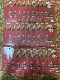 30x - One Piece TCG OP-13 Carrying On His Will Sleeved Booster Pack Lot English - Image 1