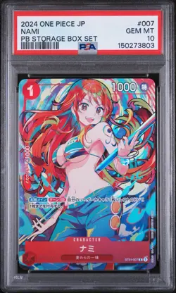 PSA 10 Nami ST01-007 C THE BEST Storage Box Set ONE PIECE Card Japanese 2024 - Image 1