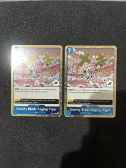 Gravity Blade Raging Tiger OP06-058 R x2 Playset One Piece Playable Cards - Image 3