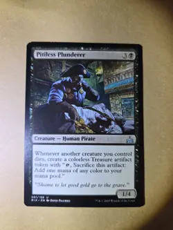 MTG Pitiless Plunderer Rivals of Ixalan Regular Card - Image 1