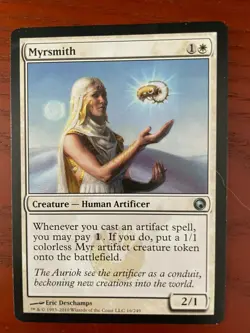 MTG Myrsmith CARD SINGLE USED EXCELLENT CONDITION SEE PHOTOS - Image 1