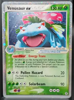Pokemon TCG Venusaur EX Holo Rare Card 112/112 2004 EX FireRed LeafGreen - Image 1