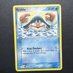 Pokemon TCG Krabby 54/100 EX Crystal Guardians Common Card (MP) - Image 1