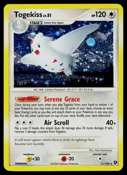 Pokemon Card - Togekiss Great Encounters 11/106 Holo Rare - Image 1