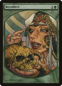Magic The Gathering MTG RECOLLECT FULL ART Player Rewards Promos NM Near Mint - Image 1