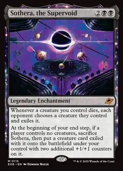 Magic The Gathering MTG SOTHERA, THE SUPERVOID Edge of Eternities NM Near Mint - Image 1