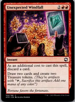 Unexpected Windfall 164/281 Common The List Reprints Magic: The Gathering NM - Image 1