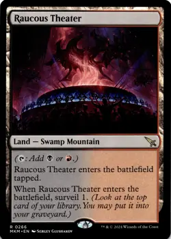 MTG Raucous Theater NON FOIL NM R 266 Murders at Karlov Manor - Image 1