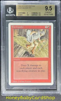 MTG 3rd Edition Revised 1994 Earthquake BGS 9.5 GEM MINT Old School 93/94 - Image 1