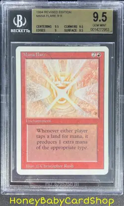 MTG 3rd Edition Revised 1994 Mana Flare BGS 9.5 GEM MINT Old School 93/94 - Image 1