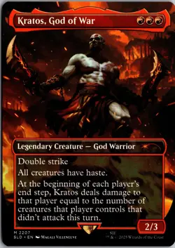 Kratos, God of War 2207 Mythic Secret Lair Drop Series Magic: The Gathering NM - Image 1