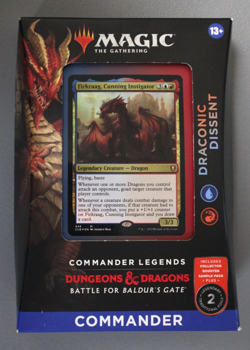MTG Legends D&D Battle For Baldur's Gate Draconic Dissent Commander Deck Sealed - Image 1