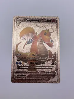 Dragonite V Dragon Gale HP230 Rose Gold Foil Fan Art Ultra Rare Card Mint/NM - Image 1