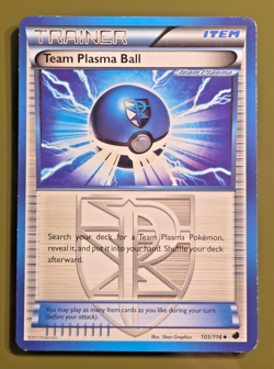 Pokemon TCG Team Plasma Ball 105/116 Plasma Freeze Uncommon LP - Image 1