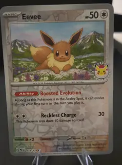 Eevee - (Pokemon Day 2025) (Reverse Cosmos Holo) 074/131 Miscellaneous Cards... - Image 1