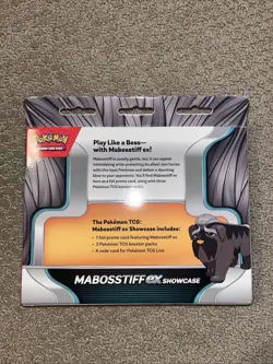 NEW Pokemon TCG Mabosstiff EX Showcase SEALED with 3 Booster PACKS 1 Foil Aldi - Image 2
