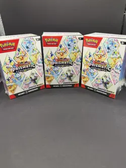 Pokemon TCG Prismatic Evolutions Booster Bundle Boxes English 2025 (Lot of 3) - Image 1
