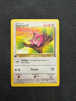 Jigglypuff 1st Edition Common Pokemon Jungle 54/64 MP - Image 1