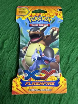 Pokemon XY FLASHFIRE SLEEVED BOOSTER PACK- KANGASKHAN SEALED NEW - Image 1