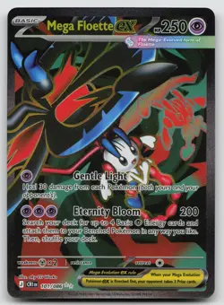 Mega Floette ex 101/086 Holo Chaos Rising Pokemon NM AA71 - Image 1