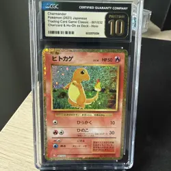 Pokemon Charmander Holo 001/032 TCG Classic: Charizard JPN CGC Pristine 10 - Image 1