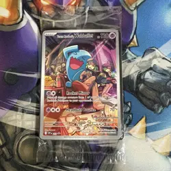 SEALED Destined Rivals Team Rocket's Wobbuffet Pokemon Center Stamped Promo Card - Image 1