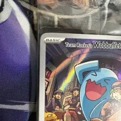 SEALED Destined Rivals Team Rocket's Wobbuffet Pokemon Center Stamped Promo Card - Image 2