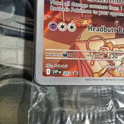 SEALED Destined Rivals Team Rocket's Wobbuffet Pokemon Center Stamped Promo Card - Image 5