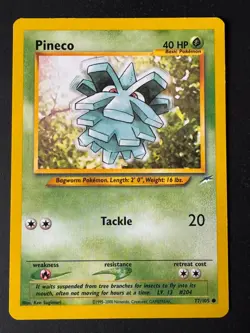 Pineco Pokemon Card Uncommon Neo Destiny 77/105 - Image 1
