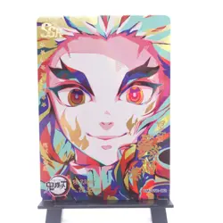 Demon Slayer SSR Rengoku Rainbow SSR Blood Moon Holo Foil Trading Card TCG CCG - Image 1