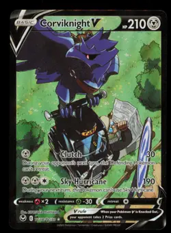 Pokemon Card Corviknight V TG18/TG30 Silver Tempest Trainer Gallery SIT NM 2022 - Image 1