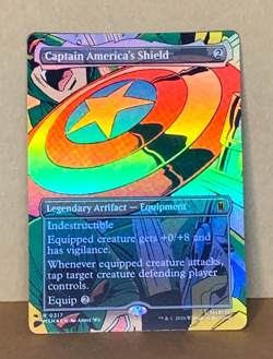MTG Marvel Super Heroes-Captain America's Shield-Borderless-Foil - 0317 - Image 1