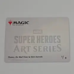 MTG Thanos, the Mad Titan Marvel Super Heroes Art Series Card 1/9 English NM+ - Image 2